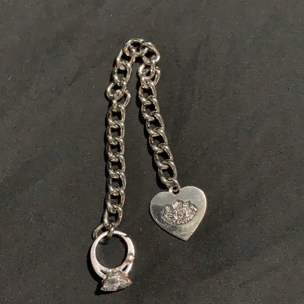 Used silver juicy couture bracelet